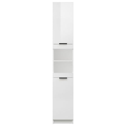 Armoire de salle de bain blanc brillant 32x34x188,5 cm