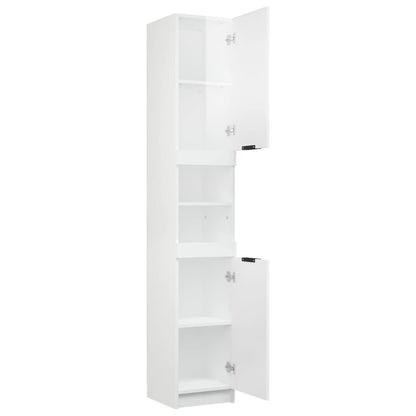 Armoire de salle de bain blanc brillant 32x34x188,5 cm