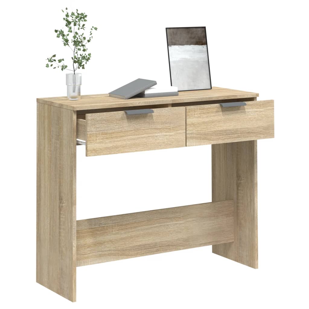 Table console Chêne sonoma 90x36x75 cm Bois d'ingénierie