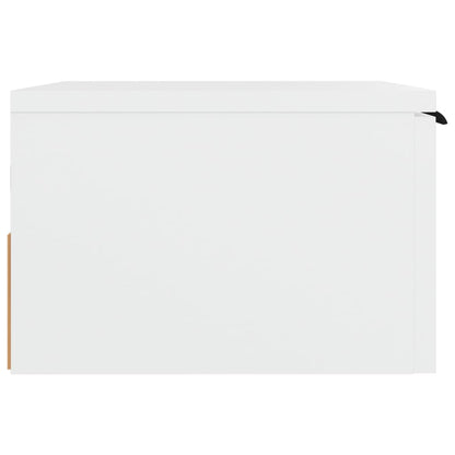 Tables de chevet murales 2 pcs blanc 34x30x20 cm