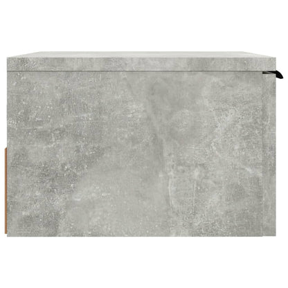 Table de chevet murale Gris béton 34x30x20 cm