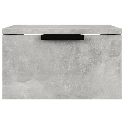 Tables de chevet murales 2 pcs Gris béton 34x30x20 cm