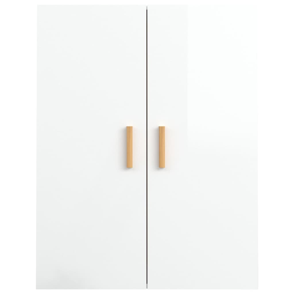 Armoire murale suspendue Blanc brillant 69,5x34x90 cm