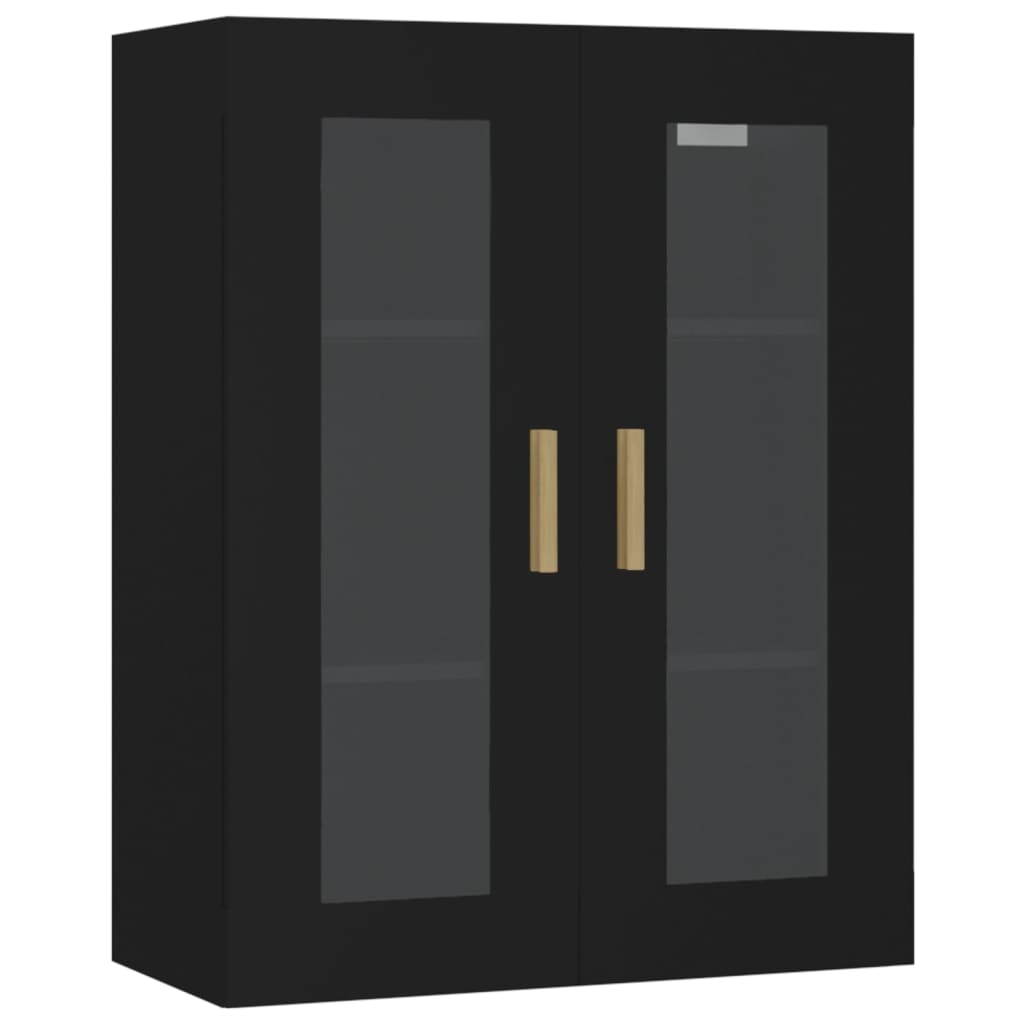 Armoire murale suspendue Noir 69,5x34x90 cm