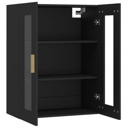 Armoire murale suspendue Noir 69,5x34x90 cm