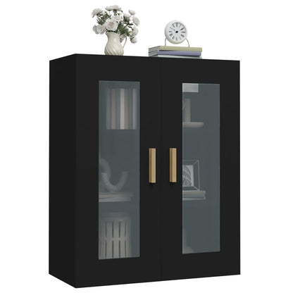 Armoire murale suspendue Noir 69,5x34x90 cm