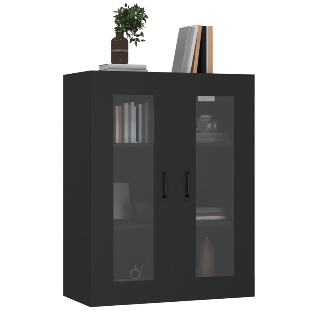 Armoire murale suspendue Noir 69,5x34x90 cm