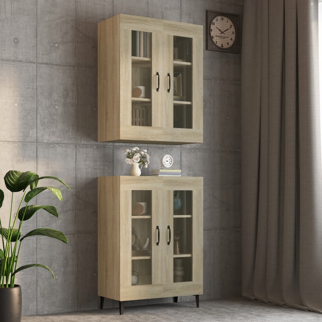 Armoire murale suspendue Chêne sonoma 69,5x34x90 cm