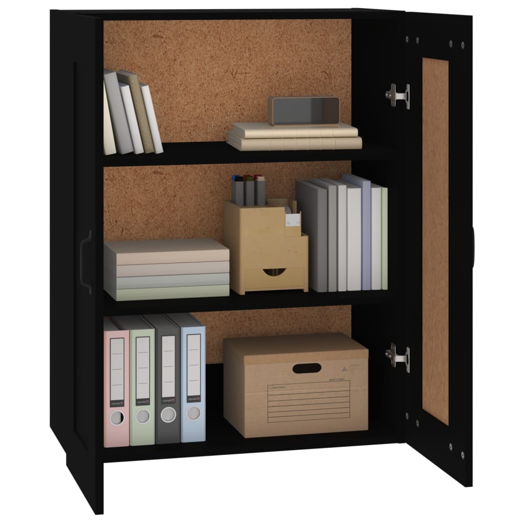 Armoire murale suspendue Noir 69,5x32,5x90 cm