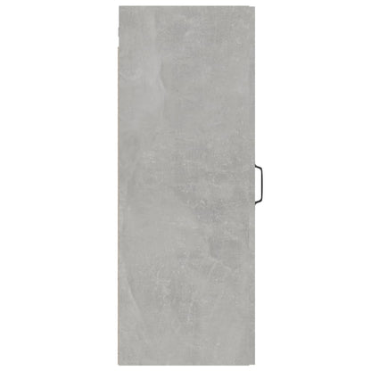 Armoire murale suspendue Gris béton 34,5x34x90 cm