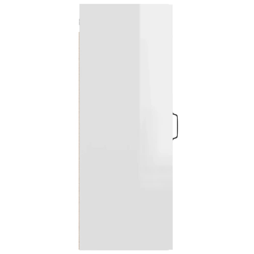 Armoire murale suspendue Blanc brillant 34,5x34x90 cm