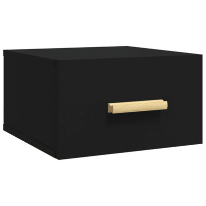 Tables de chevet murales 2 pcs noir 35x35x20 cm