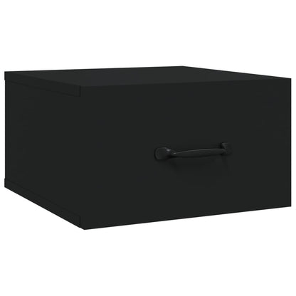 Tables de chevet murales 2 pcs Noir 35x35x20 cm