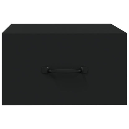 Tables de chevet murales 2 pcs Noir 35x35x20 cm