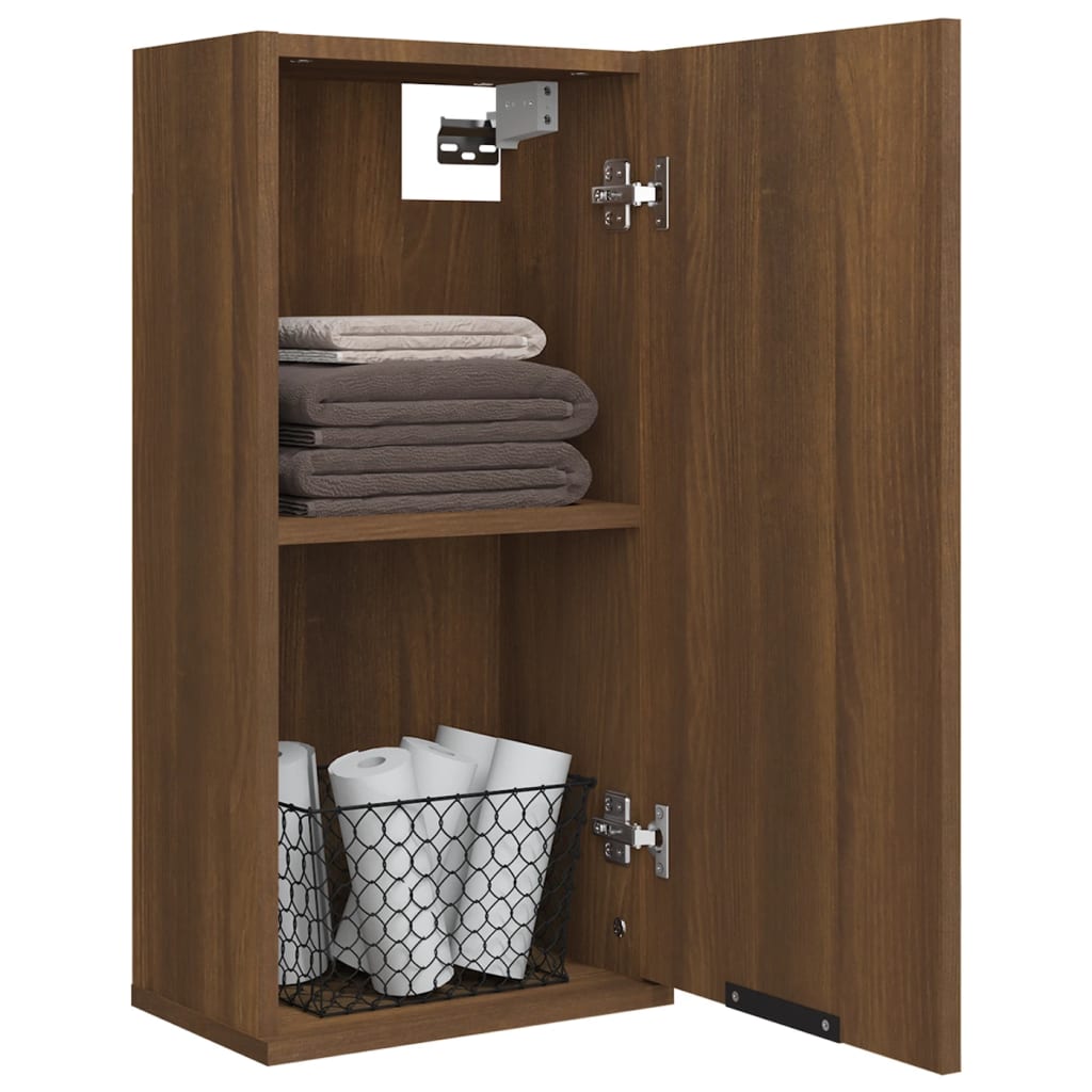 Armoire de salle de bain murale Chêne marron 32x20x67 cm