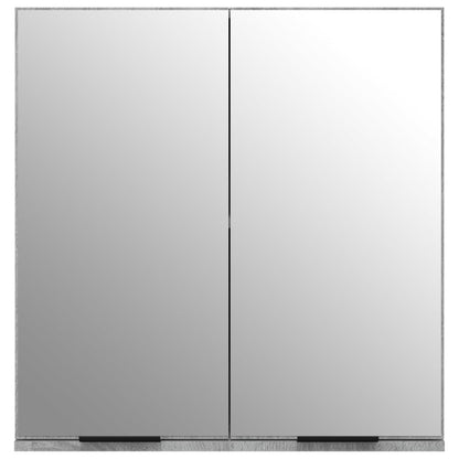 Armoire à miroir de salle de bain Sonoma gris 64x20x67 cm