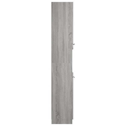 Armoire de bain Sonoma gris 32x34x188,5 cm Bois d'ingénierie