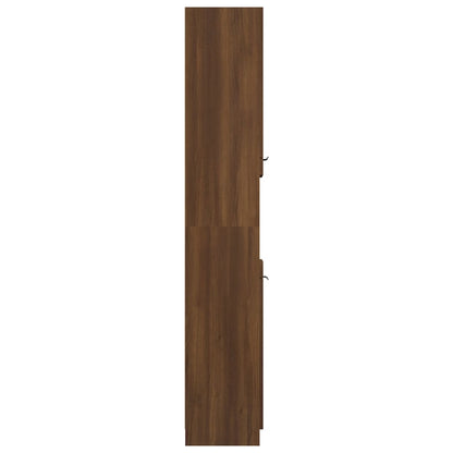 Armoire de bain Chêne marron 32x34x188,5 cm Bois d'ingénierie