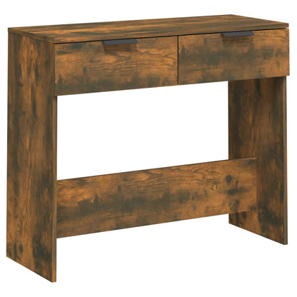 Table console Chêne fumé 90x36x75 cm Bois d'ingénierie