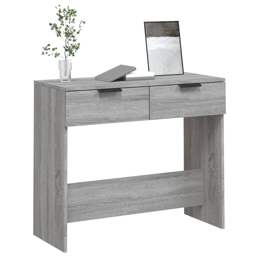 Table console Sonoma gris 90x36x75 cm Bois d'ingénierie