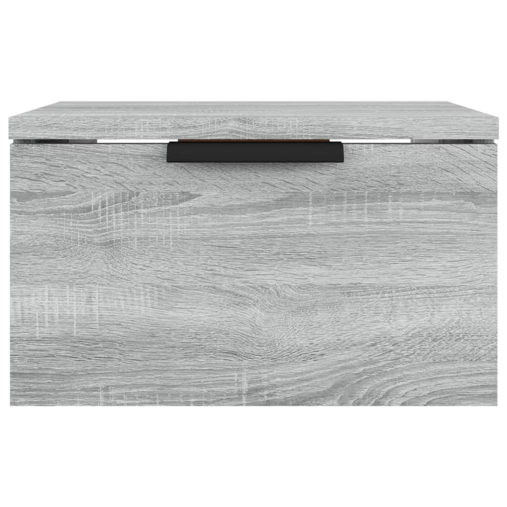 Table de chevet murale Sonoma gris 34x30x20 cm