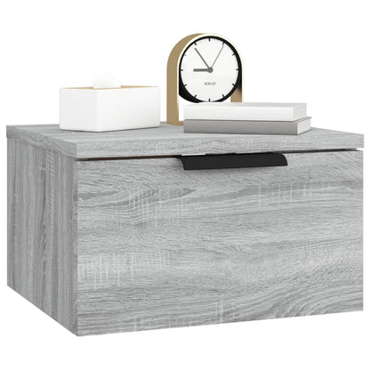 Table de chevet murale Sonoma gris 34x30x20 cm