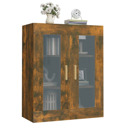 Armoire murale suspendue Chêne fumé 69,5x34x90 cm