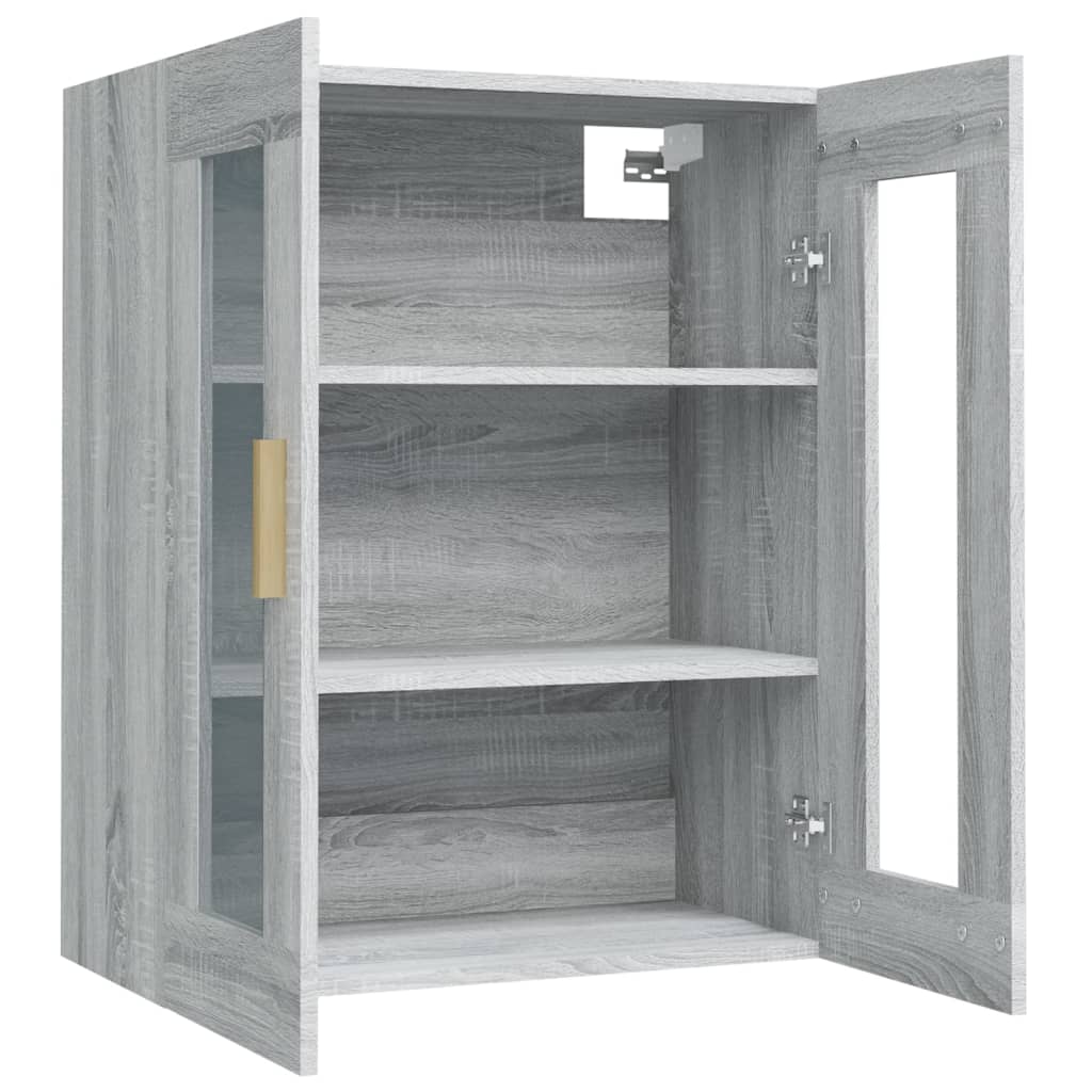 Armoire murale suspendue Sonoma gris 69,5x34x90 cm