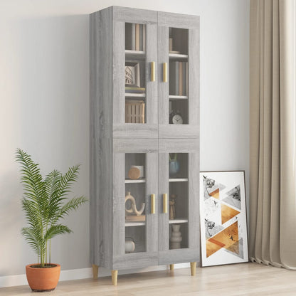 Armoire murale suspendue Sonoma gris 69,5x34x90 cm