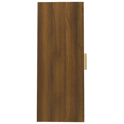 Armoire murale suspendue Chêne marron 69,5x34x90 cm