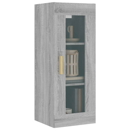 Armoire murale suspendue Sonoma gris 34,5x34x90 cm