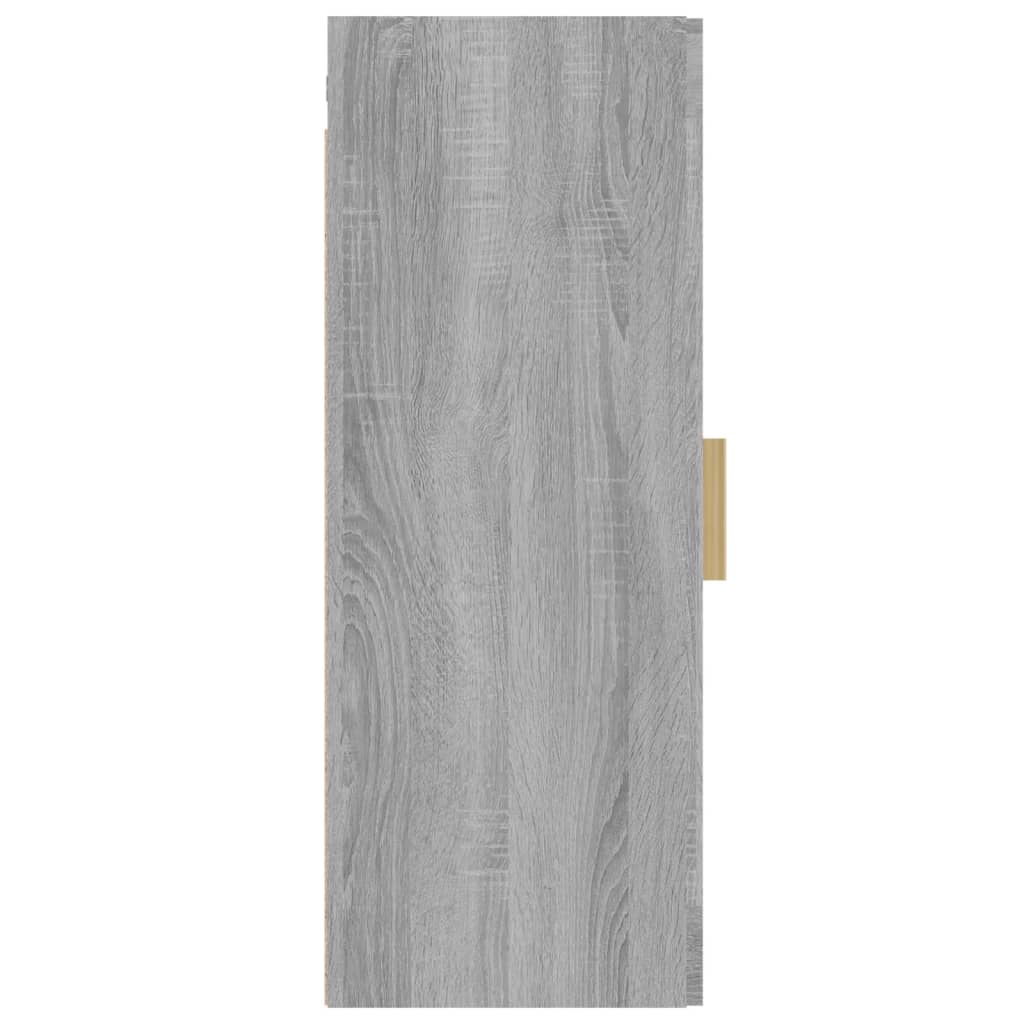 Armoire murale suspendue Sonoma gris 34,5x34x90 cm