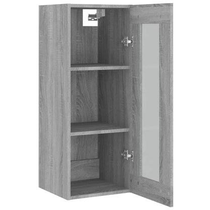 Armoire murale suspendue Sonoma gris 34,5x34x90 cm