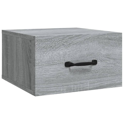 Table de chevet murale Sonoma gris 35x35x20 cm