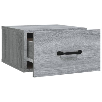 Table de chevet murale Sonoma gris 35x35x20 cm