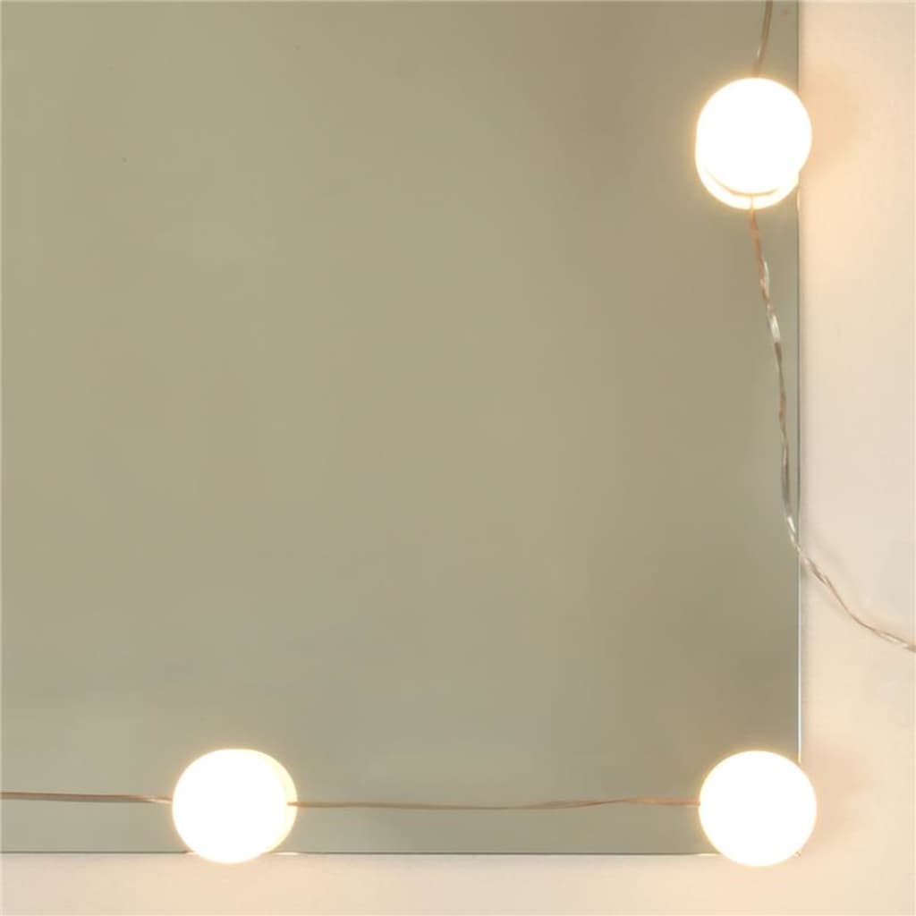 Ensemble de coiffeuse avec LED Chêne Sonoma Bois d'ingénierie