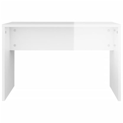 Ensemble de coiffeuse Blanc brillant 74,5x40x141 cm