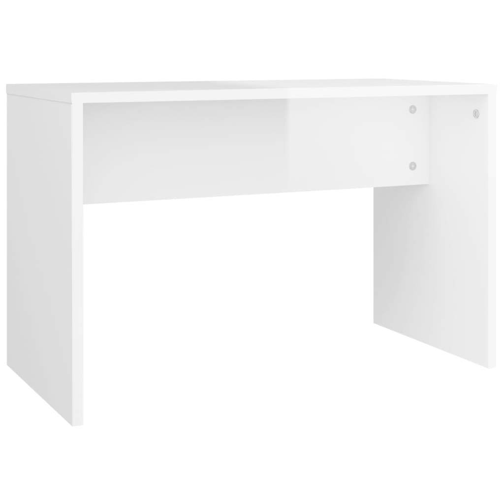 Ensemble de coiffeuse Blanc brillant 86,5x35x136 cm