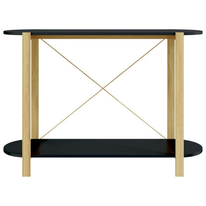 Table console Noir 110x38x75 cm Bois d'ingénierie