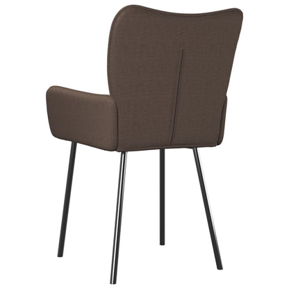 Chaises à manger lot de 2 taupe tissu