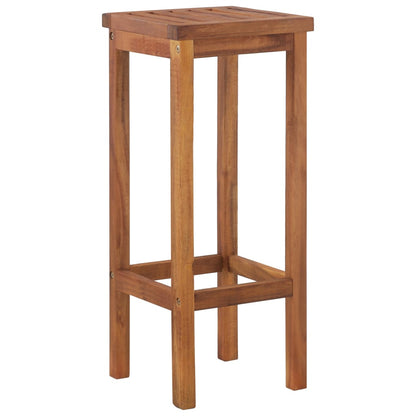 Tabourets de bar lot de 6 bois massif d'acacia