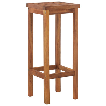 Tabourets de bar lot de 8 bois massif d'acacia