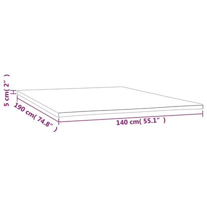 Sur-matelas 140x190x5 cm