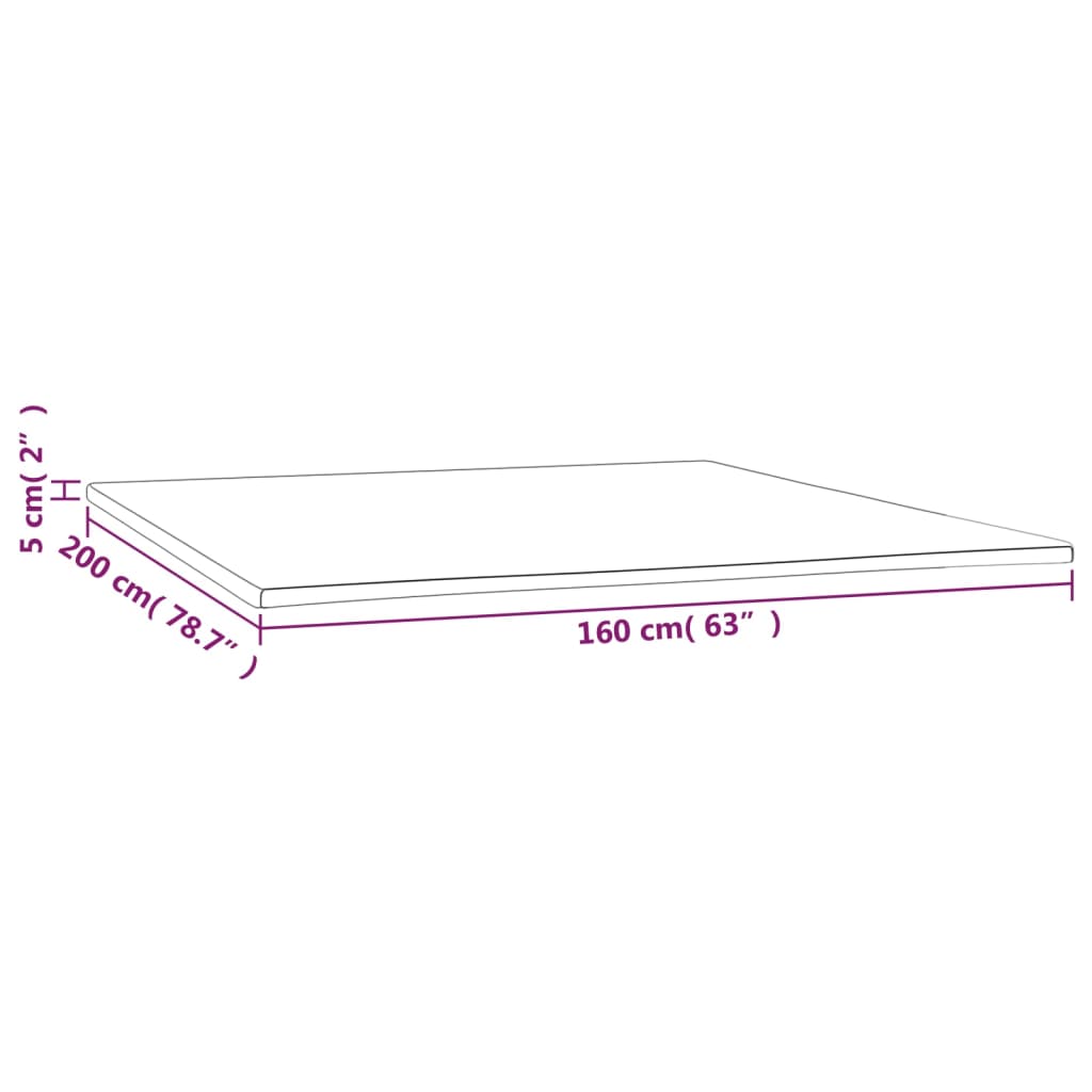 Sur-matelas 160x200x5 cm