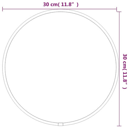 Miroir mural Doré Ø 30 cm Rond