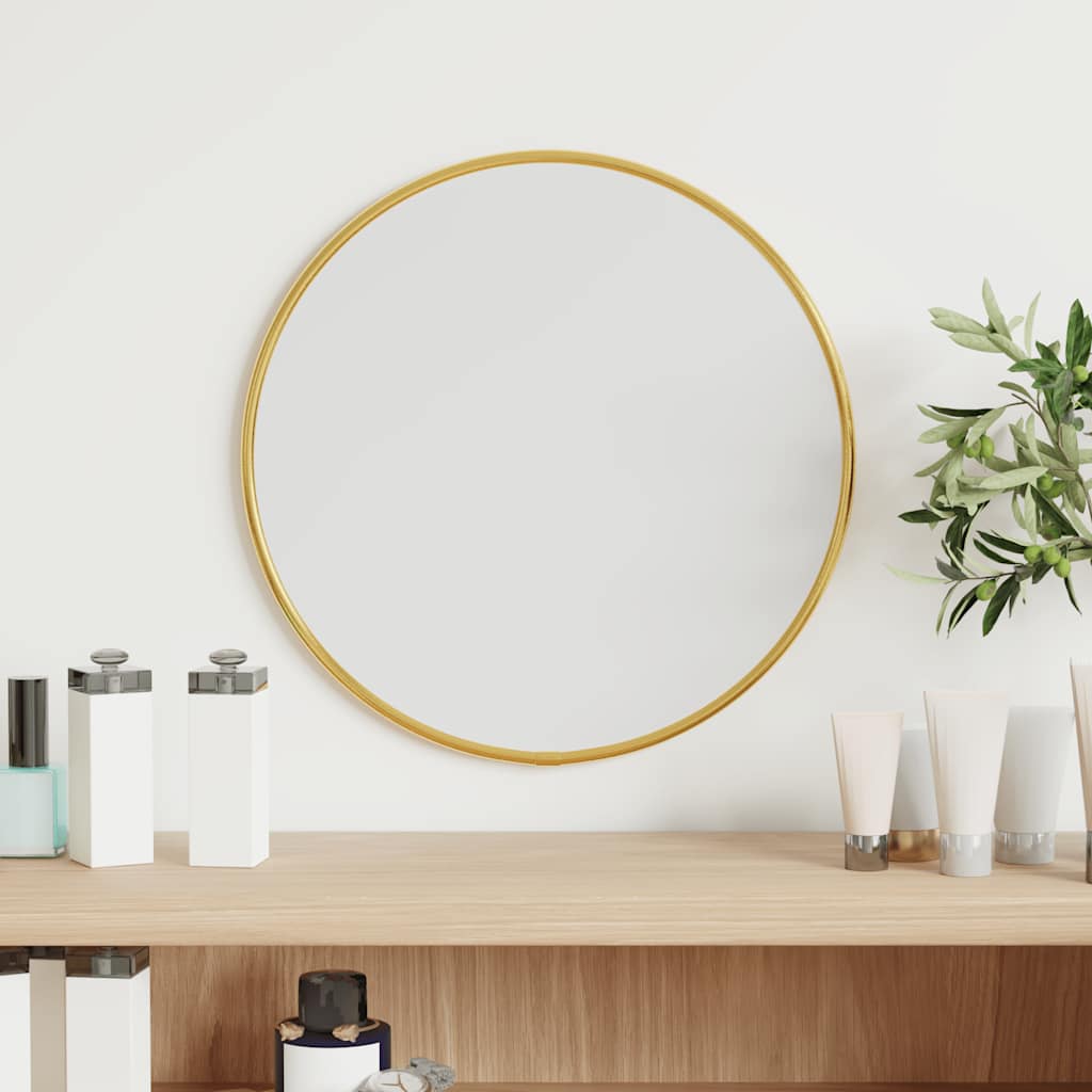 Miroir mural Doré Ø 30 cm Rond