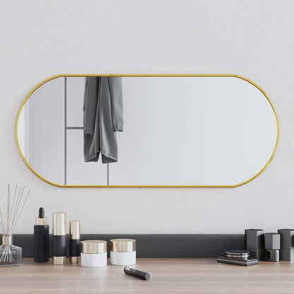 Miroir mural Doré 70x30 cm Ovale