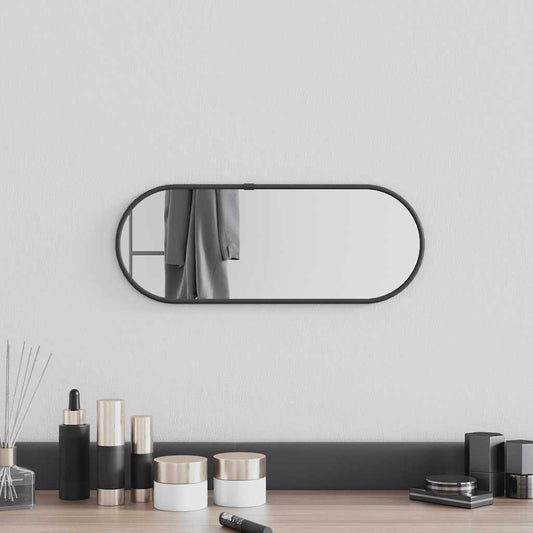 Miroir mural Noir 40x15 cm Ovale