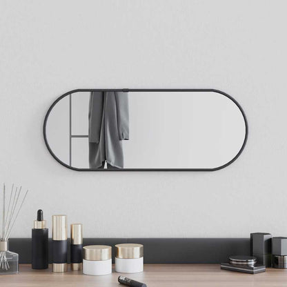 Miroir mural Noir 50x20 cm Ovale