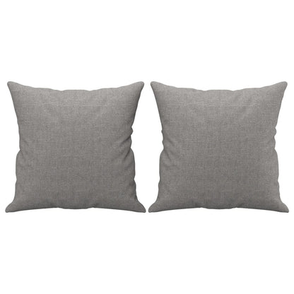 Coussins décoratifs lot de 2 Gris clair 40x40 cm Tissu